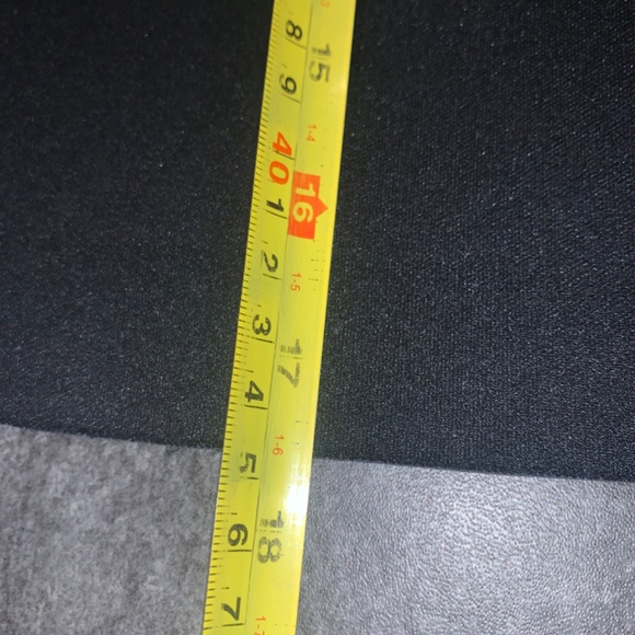 Zara, S belted, faux-leather, A-line, black, mini skirt. - Picture 9 of 10